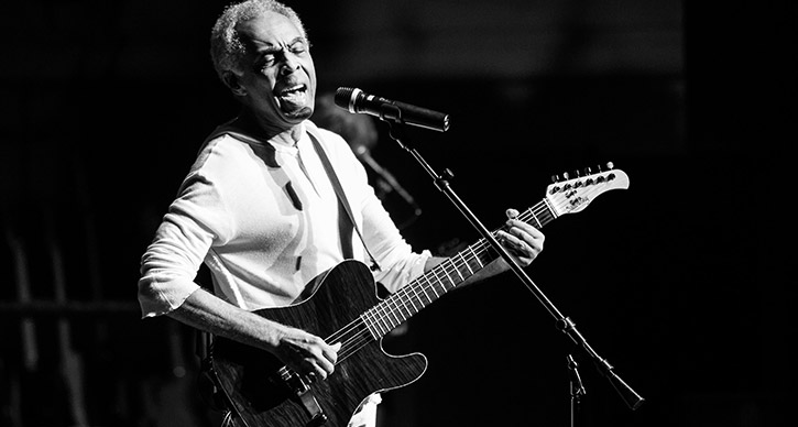 Gilberto Gil performs at Hill Auditorium