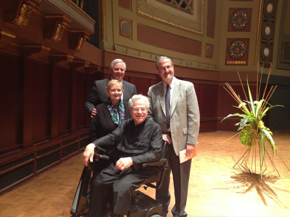 Ken and Penny Fischer with Itzhak Perlman and Mark Schlissel