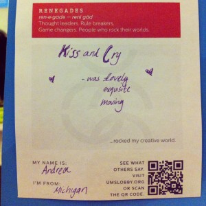 kiss and cry post it