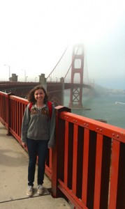 A photo from my first time on the Golden Gate Bridge. Walking across the Bay to Sausalito was one of my favorite SF activities.